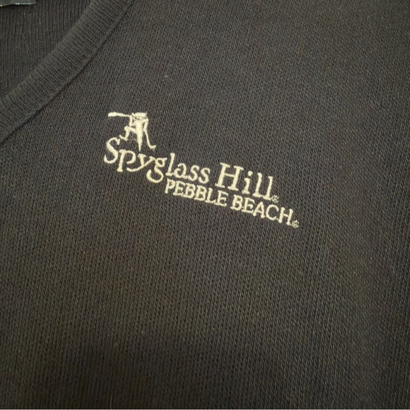 Pebble Beach Collection -Sweater Vest Size L -Spyglass Hill Pebble Beach Logo - Picture 5 of 7